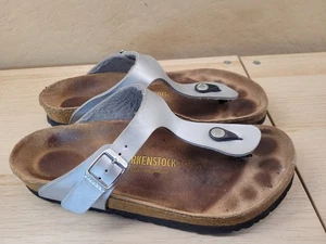Birkenstock Gizeh Ajuste Regular Birko Flor Plateado EE. UU. Para Mujer 8 EU 39 - Imagen 1 de 9