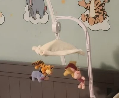 Winnie the Pooh Vintage Musical Crib Mobile - Image 1 of 2