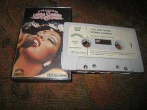 DONNA SUMMER LIVE AND MORE USED SEVENTIES DISCO UK CASSETTE ALBUM. - Picture 1 of 3