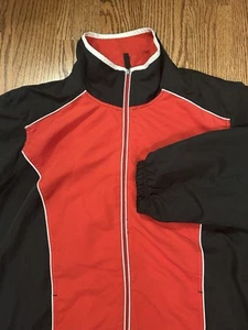 Three Hearts Women’s Or Men’s Sports Jacket Size 2X Red/Black - Picture 1 of 12