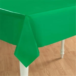 Creative Converting 192863 Emerald Green- Green Plastic Tablecover - Picture 1 of 1