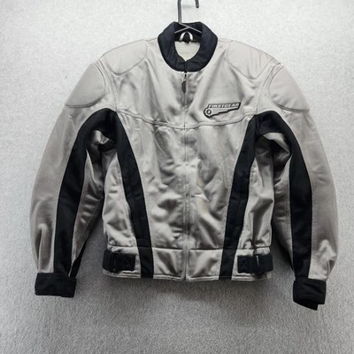 FirstGear Jacket Mens Small Gray Mesh Textile Motorcycle Riding Armored Moto - Image 1 of 4