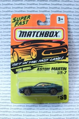 VINTAGE 1994 Matchbox green ASTON MARTIN DB7 sunroof #59 NEW MODEL superfast - Image 1 of 4