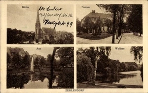 Ak Berlin Zehlendorf, Kirche, Post, Aue, Waldsee - 4818619 - Bild 1 von 2
