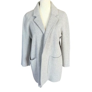 J. Crew light gray long sleeve collared open cardigan sweater jacket size small - Picture 1 of 10