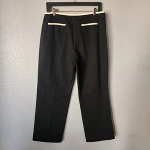 DKNY Side Striped Cotton Cropped Ankle Pants Size 14 - Picture 1 of 5