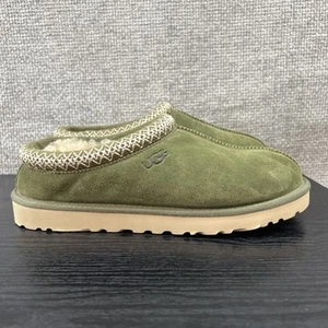MENS 9 WOMENS 10.5 MOSS GREEN UGG TASMAN CLASSIC SUEDE SHEEPSKIN SLIPPERS 5950 - Picture 1 of 13