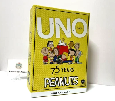 Peanuts 75th Anniversary Edition UNO – Snoopy Card Game by Mattel Japan w/Track - Image 1 of 4