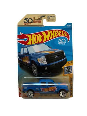 Hot Wheels 2009 Ford F-150 Hot Wheels 50 Race Team 4/10 287/365 Blue NIP - Image 1 of 4