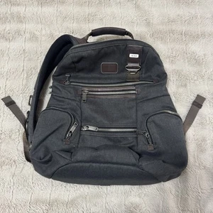 TUMI Alpha Bravo Search Backpack- Gray With brown leather - Picture 1 of 11