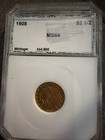 1908 2.50 GOLD INDIAN HEAD COIN