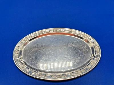Bandeja ovalada Gorham de plata de ley de Estrasburgo Foto 1 de 4