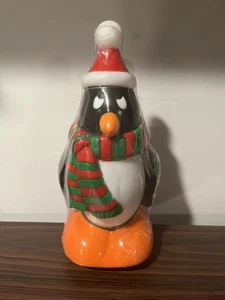 Vintage Kunststoff-Blasform Weg Licht Topper Pinguin 9" allgemeiner Schaumstoff 2002 - Bild 1 von 5