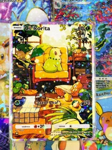 Chikorita proxy pocket card app tcg Wisdom of Sea and Sky - Picture 1 of 3