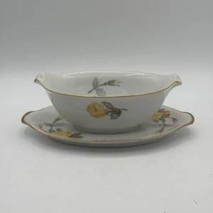 Sango Cotillion Yellow Rose Gravy Boat, Japan - Picture 1 of 5