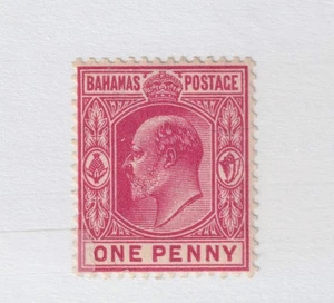 BAHAMAS #45 hinged one penny CV $32.50 - Picture 1 of 2