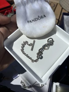 Pulsera Pandora • Plata de ley 925 • Corazón Entrelazado - Imagen 1 de 6