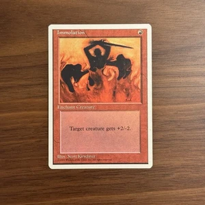Immolation NM Fourth Edition 1995 Magic The Gathering MTG TCG - Picture 1 of 2