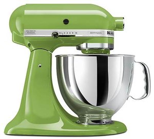 dark green kitchen aid mixer
