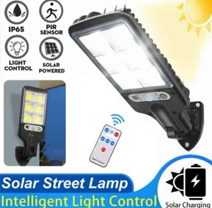 1300W LED Solar Flood Light Motion Sensor Security Wall Yard Outdoor Street Lamp - Picture 1 of 8