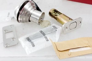 Emtek Single Cylinder Deadbolt Satin Nickel - Picture 1 of 4