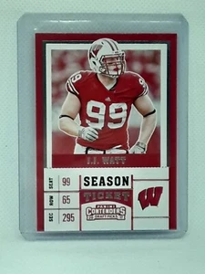 J.J. Watt 2017 Contenders Draft Picks Football - #44 - Wisconsin Badgers - Picture 1 of 2