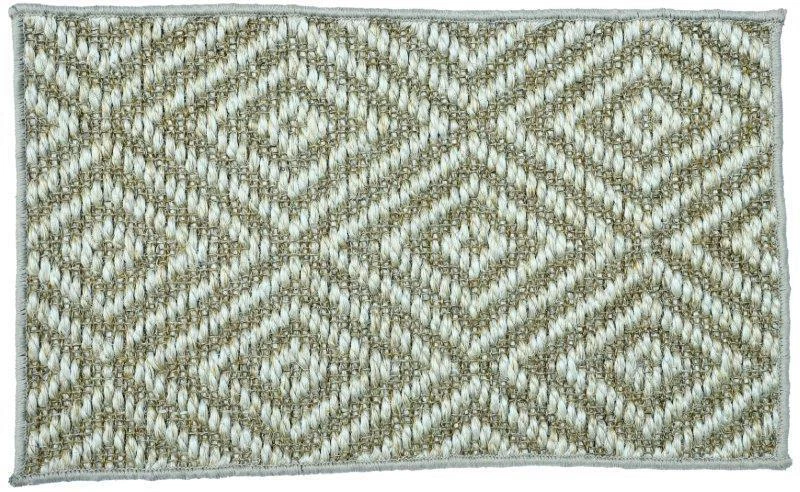Sisal Diamond Door Mat Natural Jute Latex Back 45 x 75cm  - image 1 of 1