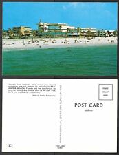 Old Florida Postcard - Clearwater Beach - Port Vue and Quality Inn Hotel