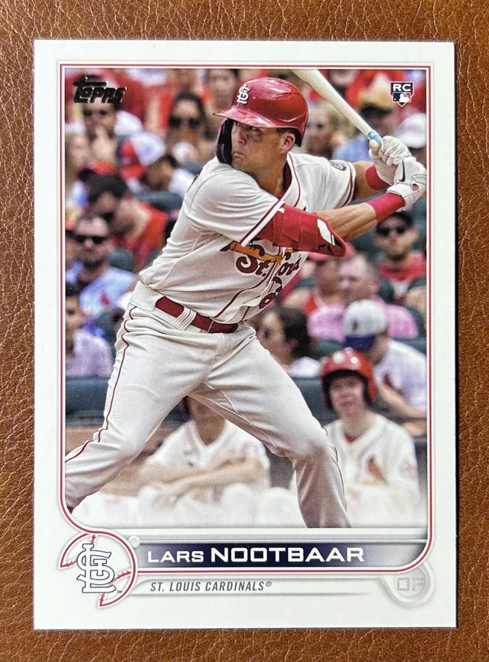 Lars Nootbar RC 2022 Topps Series 1 Base #58 Rookie Card St. Louis Cardinals - Image 1 of 2