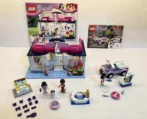 Lot of 2 Lego Friends: Heartlake Pet Salon 41007 & Mobile Vet Clinic COMPLETE - Picture 1 of 15