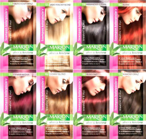 Marion Hair Color Shampoo  - Lasting 4-8 Washes - With Aloe & Keratin