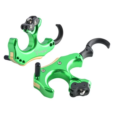 Compound Bow Release Aid Back Tension 3 4 Finger Grip Thumb Trigger Archery Hunt - Image 1 of 4