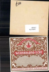 178108,Reklame Werbung Deutscher Weinbrand Camis & Stock Linz  - Picture 1 of 1