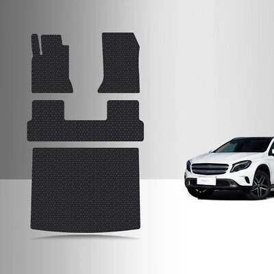 ToughPRO Full Set Floor Mats Black For Mercedes Benz GLA Class 2014-2020 - Image 1 of 4