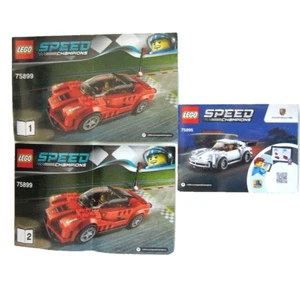3 LEGO Speed Champions #75899 1 & 2 #75895 Instruction Booklets Manual Only - Picture 1 of 2
