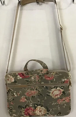 Funda acolchada de lona para computadora portátil/tableta Kayond con bolsillos correa bandolera Foto 1 de 4