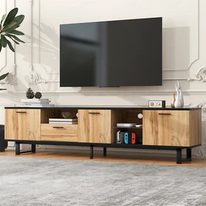 TV Stand Entertainment Center Media Console with Open Shelves for TVs up to 80'' - Picture 1 of 22