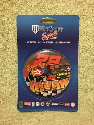 1996 ERNIE IRVAN #28 Halvoline Wincraft 3 1/2 Inch Button Pin NEW / Unused - Image 1 of 2