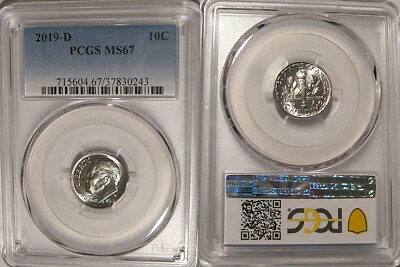 2019 D Roosevelt Dime 10c PCGS MS67 - Image 1 of 2