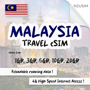 NeuSIM Malaysia eSIM 1-3GB Data | Same Day DELIVERY! - Picture 1 of 2