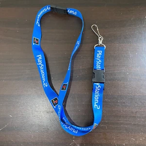 Official Sony PlayStation 2 PS2 Promo Lanyard Logo Keyholder NOS - Picture 1 of 4