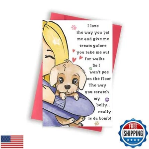 MDROLURU Funny Dog Mom Mothers Day Gifts Card, Happy Mothers Day Cards from D - Picture 1 of 5