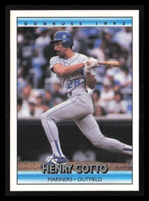 Henry Cotto 1992 Donruss #356  Seattle Mariners - Image 1 of 2