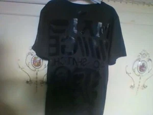 Men's tea-shirt Size S NXT/GEN Crosshatch Cotton khaki green front slogan hip lo - Picture 1 of 4