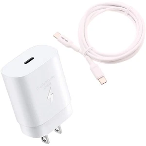 For Samsung Galaxy A05/A04e/A03s - PD Type-C 25W Fast Home Charger 10ft USB-C - Picture 1 of 8