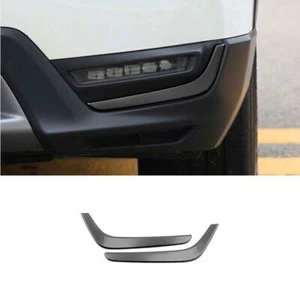 2 PIEZAS Tira de lámpara Borde Negro Titanio Luz antiniebla delantera para Honda CRV CR-V 2017-2021 - Imagen 1 de 5