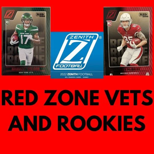 2022 Zenith Football RED ZONE parallel rookies & vet you pick/ complete your set - Image 1 of 1