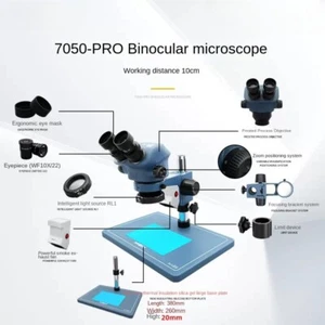 7-50 Pro Mobile Phone Repair Microscope Binoculars Trinocular HD Body Vision - Picture 1 of 23