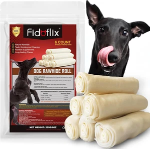 Dog Rawhide Chews,Long Lasting Rawhide Sticks Rawhide Chews,Natural Flavor Do... - Picture 1 of 12