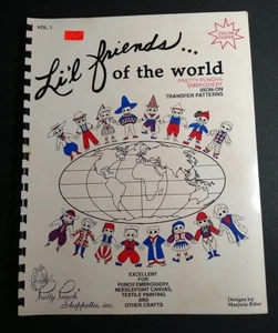 Li'L Friends Of The World - Pretty Punch Embroidery Iron-On Transfers - Picture 1 of 4